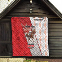 Horse Racing Christmas Quilt Giddy Up Pick Up Your Feet - Wonder Print Shop