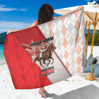 Horse Racing Christmas Sarong Giddy Up Pick Up Your Feet - Wonder Print Shop
