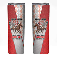Horse Racing Christmas Skinny Tumbler Giddy Up Pick Up Your Feet - Wonder Print Shop