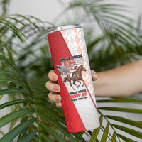 Horse Racing Christmas Skinny Tumbler Giddy Up Pick Up Your Feet - Wonder Print Shop