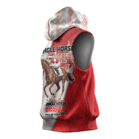 Horse Racing Christmas Sleeveless Hoodie Giddy Up Pick Up Your Feet - Wonder Print Shop