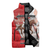 Horse Racing Christmas Sleeveless Puffer Jacket Giddy Up Pick Up Your Feet - Wonder Print Shop