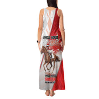 Horse Racing Christmas Tank Maxi Dress Giddy Up Pick Up Your Feet - Wonder Print Shop