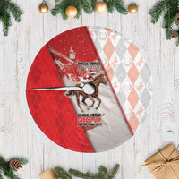 Horse Racing Christmas Tree Skirt Giddy Up Pick Up Your Feet - Wonder Print Shop