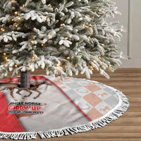 Horse Racing Christmas Tree Skirt Giddy Up Pick Up Your Feet - Wonder Print Shop
