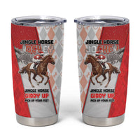 Horse Racing Christmas Tumbler Cup Giddy Up Pick Up Your Feet - Wonder Print Shop