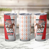Horse Racing Christmas Tumbler Cup Giddy Up Pick Up Your Feet - Wonder Print Shop