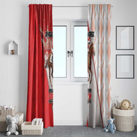 Horse Racing Christmas Window Curtain Giddy Up Pick Up Your Feet - Wonder Print Shop