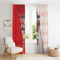 Horse Racing Christmas Window Curtain Giddy Up Pick Up Your Feet - Wonder Print Shop