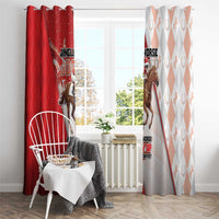 Horse Racing Christmas Window Curtain Giddy Up Pick Up Your Feet - Wonder Print Shop
