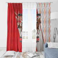 Horse Racing Christmas Window Curtain Giddy Up Pick Up Your Feet - Wonder Print Shop