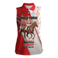 Horse Racing Christmas Women Sleeveless Polo Shirt Giddy Up Pick Up Your Feet - Wonder Print Shop