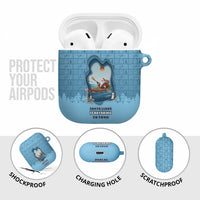 Santa Claus Is Kayaking To Town AirPods Case Merry Christmas - Wonder Print Shop