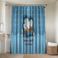 Santa Claus Is Kayaking To Town Bathroom Set Merry Christmas - Wonder Print Shop