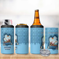 Santa Claus Is Kayaking To Town 4 in 1 Can Cooler Tumbler Merry Christmas - Wonder Print Shop