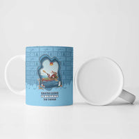 Santa Claus Is Kayaking To Town Ceramic Mug Merry Christmas - Wonder Print Shop