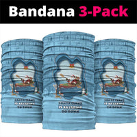 Santa Claus Is Kayaking To Town Neck Gaiter Merry Christmas - Wonder Print Shop