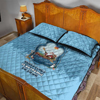 Santa Claus Is Kayaking To Town Quilt Bed Set Merry Christmas - Wonder Print Shop