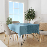 Santa Claus Is Kayaking To Town Tablecloth Merry Christmas - Wonder Print Shop