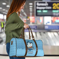 Santa Claus Is Kayaking To Town Travel Bag Merry Christmas - Wonder Print Shop