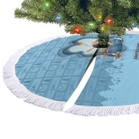 Santa Claus Is Kayaking To Town Tree Skirt Merry Christmas - Wonder Print Shop