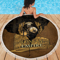 Roman Empire Beach Blanket Centurion Colosseum - Wonder Print Shop