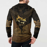 Roman Empire Button Sweatshirt Centurion Colosseum - Wonder Print Shop