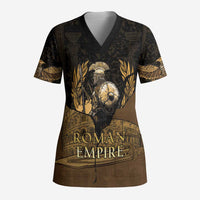 Roman Empire Scrub Top Centurion Colosseum - Wonder Print Shop