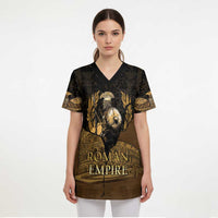 Roman Empire Scrub Top Centurion Colosseum - Wonder Print Shop