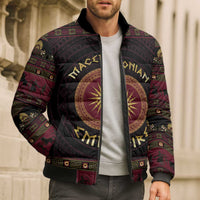Macedonian Empire Bomber Puffer Jacket Alexander The Great World Tour - Wonder Print Shop