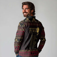 Macedonian Empire Long Sleeve Polo Shirt Alexander The Great World Tour - Wonder Print Shop