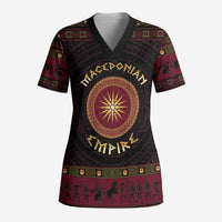 Macedonian Empire Scrub Top Alexander The Great World Tour - Wonder Print Shop