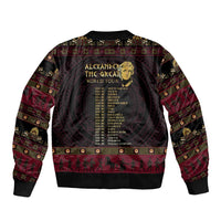 Macedonian Empire Sleeve Zip Bomber Jacket Alexander The Great World Tour - Wonder Print Shop