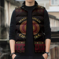 Macedonian Empire Sleeveless Puffer Jacket Alexander The Great World Tour - Wonder Print Shop