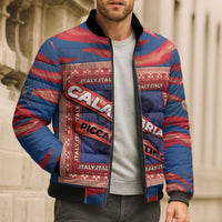Personalized Italy Calabria Bomber Puffer Jacket Piccantino Vintage Style