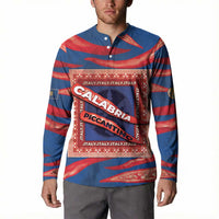 Personalized Italy Calabria Button Sweatshirt Piccantino Vintage Style
