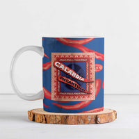Personalized Italy Calabria Ceramic Mug Piccantino Vintage Style