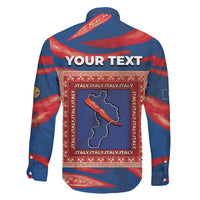 Personalized Italy Calabria Family Matching Short Sleeve Bodycon Dress and Hawaiian Shirt Piccantino Vintage Style