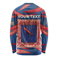 Personalized Italy Calabria Long Sleeve Shirt Piccantino Vintage Style