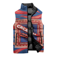 Personalized Italy Calabria Sleeveless Puffer Jacket Piccantino Vintage Style
