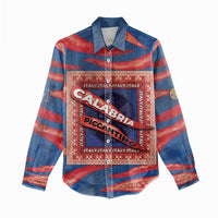 Personalized Italy Calabria Women Casual Shirt Piccantino Vintage Style