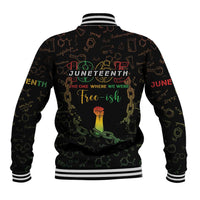 Juneteenth 1865 Baseball Jacket Unapologetically Black