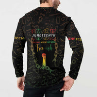Juneteenth 1865 Button Sweatshirt Unapologetically Black