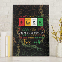 Juneteenth 1865 Canvas Wall Art Unapologetically Black