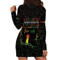 Juneteenth 1865 Hoodie Dress Unapologetically Black