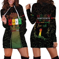 Juneteenth 1865 Hoodie Dress Unapologetically Black