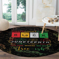 Juneteenth 1865 Round Carpet Unapologetically Black