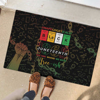 Juneteenth 1865 Rubber Doormat Unapologetically Black