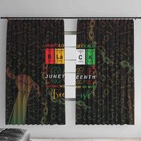 Juneteenth 1865 Window Curtain Unapologetically Black