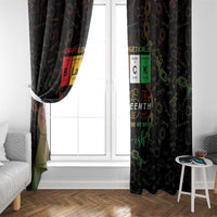 Juneteenth 1865 Window Curtain Unapologetically Black